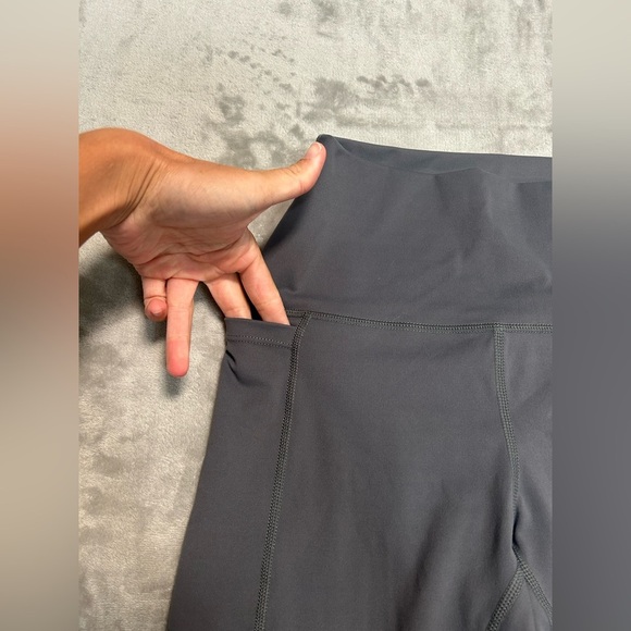 Spiderz Softball Leggings Women’s Small Grey High Waisted Pockets Stretch - Picture 5 of 8